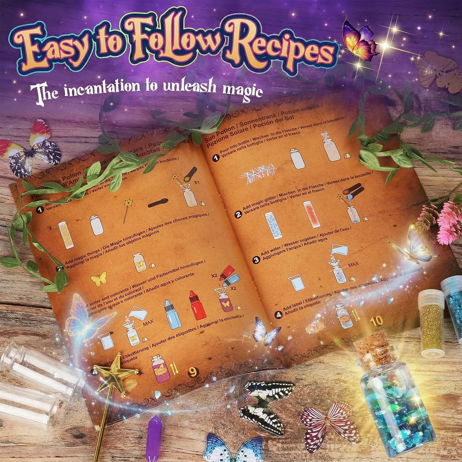 Fairy Potion Kits for Kids Magic Making Set Ages 6+