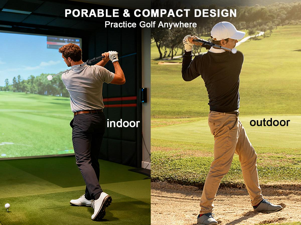 Arttodo Retractable Golf Swing Training Aid, Telescopic club, Click Sound Stick Trainer, Golf Warm Up, Grip Trainer, Strength, Tempo Training Aids, Golf Gift Arttodo Retractable Golf Swing Training Aid, Telescopic club, Click Sound Stick Trainer, Golf Warm Up, Grip Trainer, Strength, Tempo Training Aids, Golf Gift