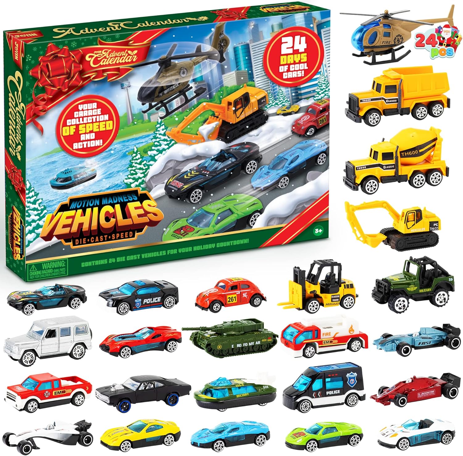 2026 Christmas Advent Calendar, 24 Days Countdown Calendar Diecast Cars Set, Christmas Vehicles Toys for Boys Kids, Classroom Prizes Xmas Gift, Xmas Party Favor Gifts, Advent Calendar Kids Slime with Accessories / Finger Puppets / Slime with Accessories 2026 Christmas Advent Calendar, 24 Days Countdown Calendar Diecast Cars Set, Christmas Vehicles Toys for Boys Kids, Classroom Prizes Xmas Gift, Xmas Party Favor Gifts, Advent Calendar Kids Slime with Accessories / Finger Puppets / Slime with Accessories