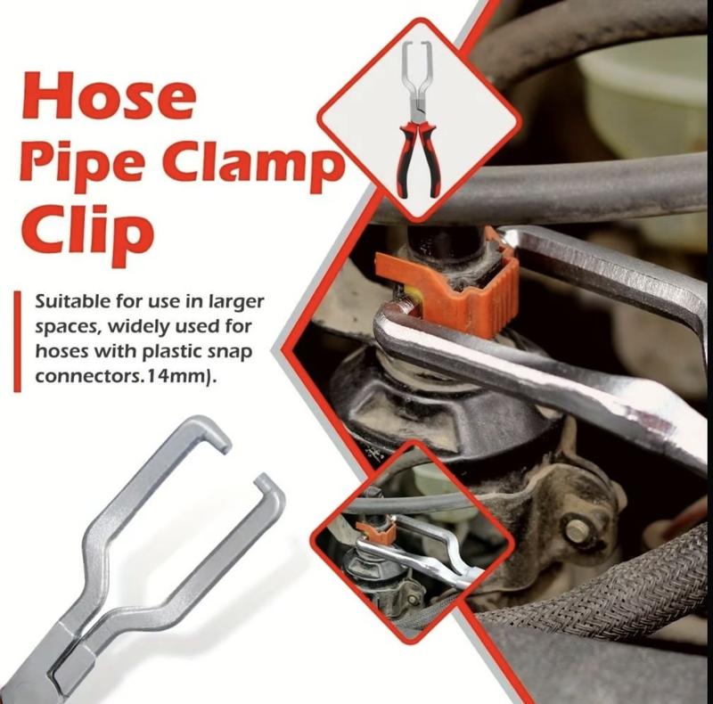 Professional Hose Clamp Kit, Fuel Line Disconnecting & Dismounting Tool Set for Automotive Maintenance, Multifunctional Pipe Clamp for Car Repair, Car Accessories
