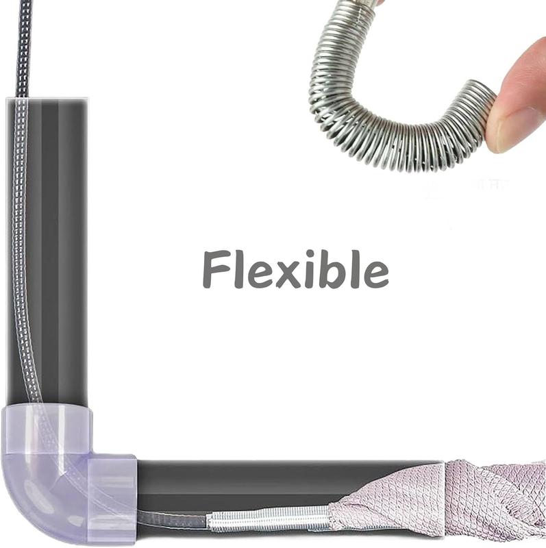 Flexible Grabber Claw Pick Up Reacher Tool with 4 Claws Bendable Hose Pickup Reaching Assist Tool for Litter Pick, Home Sink, Drains, Toilet(78.74 Inches)