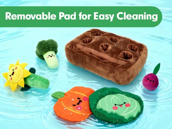 hahaland My First Garden Stuffed Toys Set-Fruits Vegetables Garden Plant Plush-Sensory for Babies 6-12 Months,Montessori Sensory Toy Carrot Flower with Rattles Mirror Squeaker Textures , Baby Gifts,Soft Huggable Stuffedtoy,Durable Soft Fluffy