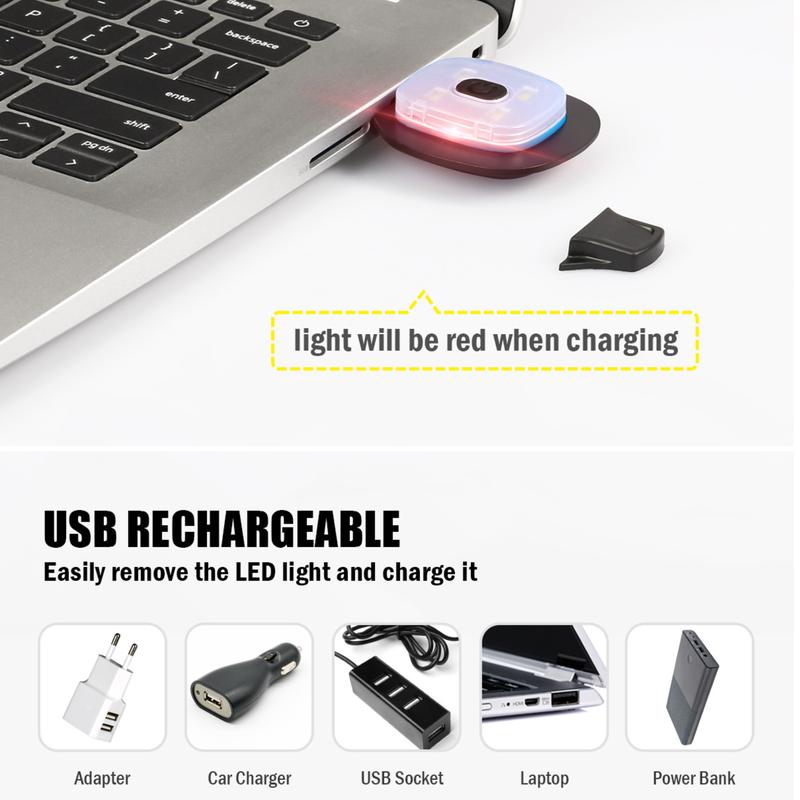 Unisex Hat with Light, USB Rechargeable Hands Free Headlamp LED Beanie, Winter Gifts for Men Dad Father Husband Him