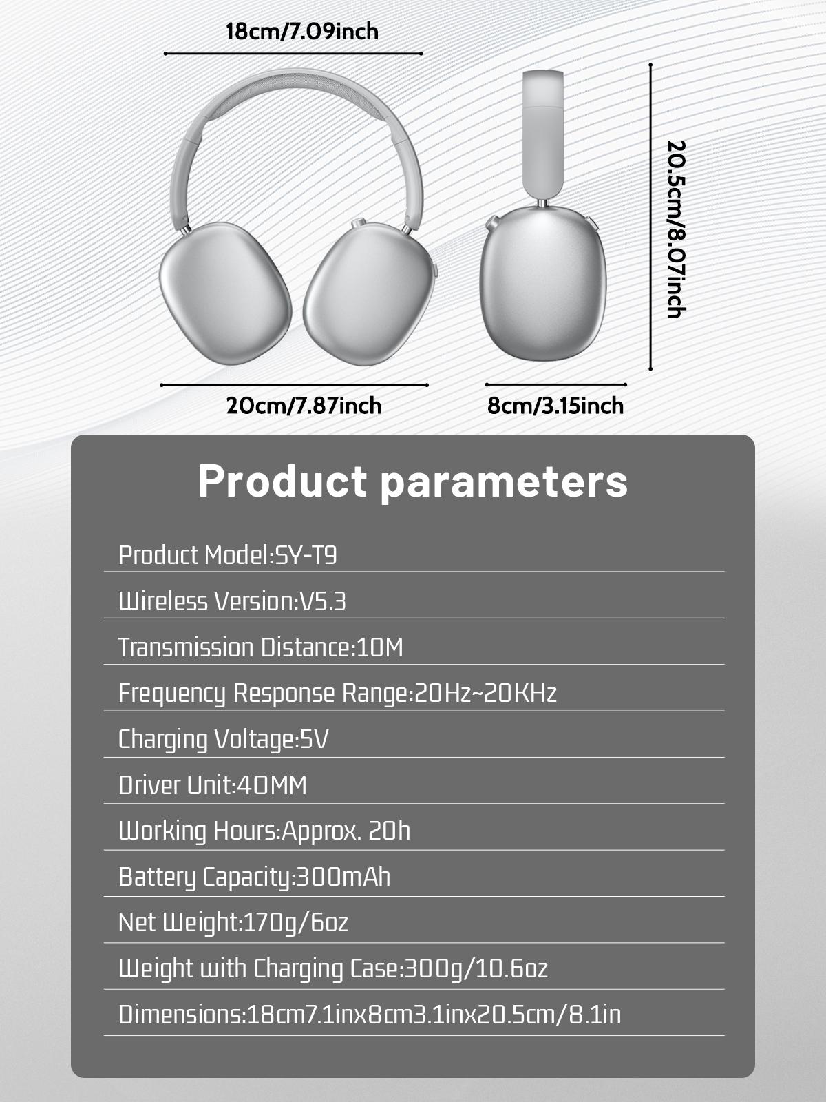 Wireless Over-ear Headphone,Bluetooth-compatible Headset For Sports,Gaming summerwins