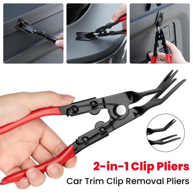 Panel Clip Pliers,Easily Removes Trim and Upholstery Clips And FastenersPrevents,Clip Removal Plier,Damage to Trim and.