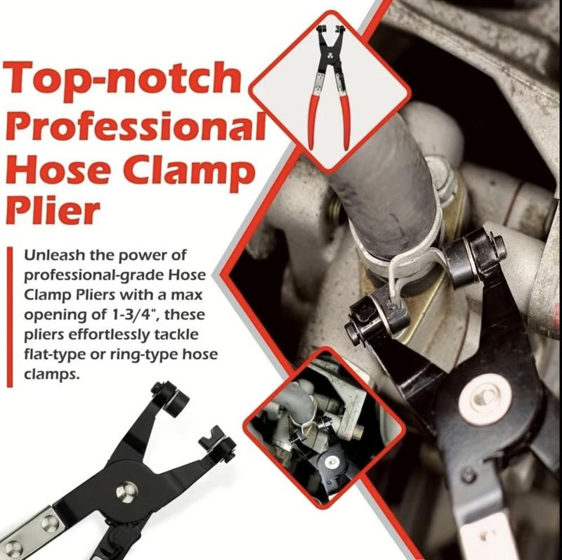 Professional Hose Clamp Kit, Fuel Line Disconnecting & Dismounting Tool Set for Automotive Maintenance, Multifunctional Pipe Clamp for Car Repair, Car Accessories