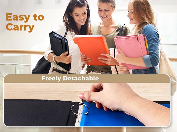 JoyCat PU Leather 3-Ring Binder Clipboard with Storage & Magnetic Clip (12.4"x10.2") - Removable Refillable 11"x8.5" Lined Notepad, Expanding File, Office Organizer for Nursing Students, Back to School Haul, Christmas, School Supplies, Birthday JoyCat PU Leather 3-Ring Binder Clipboard with Storage & Magnetic Clip (12.4"x10.2") - Removable Refillable 11"x8.5" Lined Notepad, Expanding File, Office Organizer for Nursing Students, Back to School Haul, Christmas, School Supplies, Birthday
