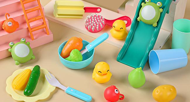 CUTE STONE Play Sink with Running Water, Pretend Play Kitchen Sink with Upgraded Electric Faucet, Realistic kitchen play set learning cookingset Plastic Toy Outdoorfun,