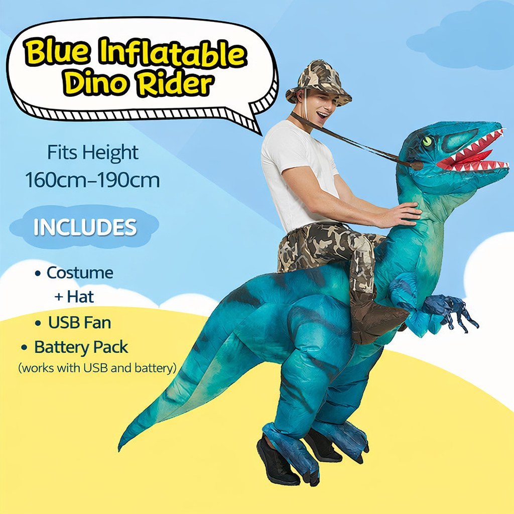 Inflatable Dinosaur Costume Costumes Funny Blow up Costume for Party Cosplay Clothing Set