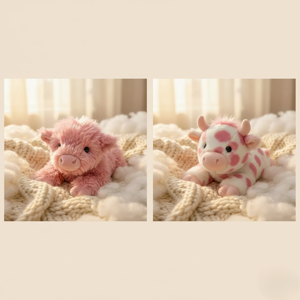 Weighted Calming Plush Highland Cow for Anxiety & Cramp Relief + 50 % OFF