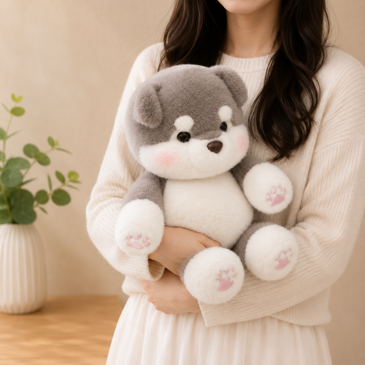 Chai: Chubby Husky Plushie