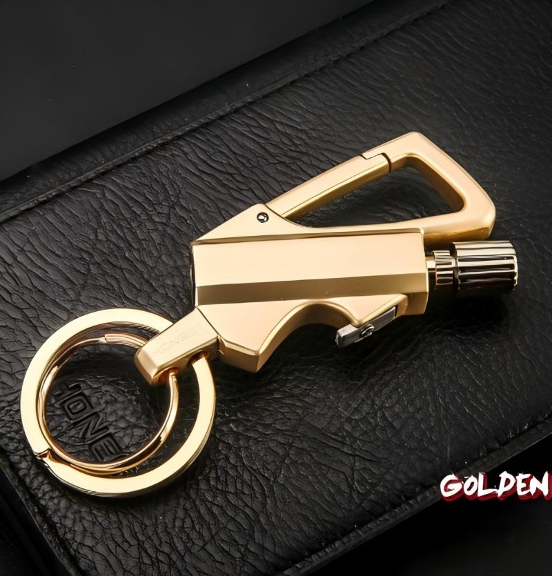 Permanent Match Infinity Lighter, Reusable Waterproof Flint Fire Starter with Keychain and Bottle Opener, Windproof Metal Kerosene Lighter for Outdoor Camping Hiking Survival (Not Include Lighter Fluid)