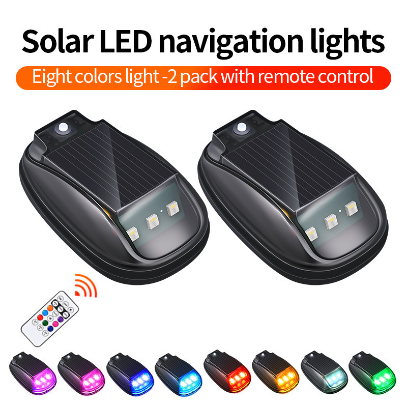 Solar LED navigation lights