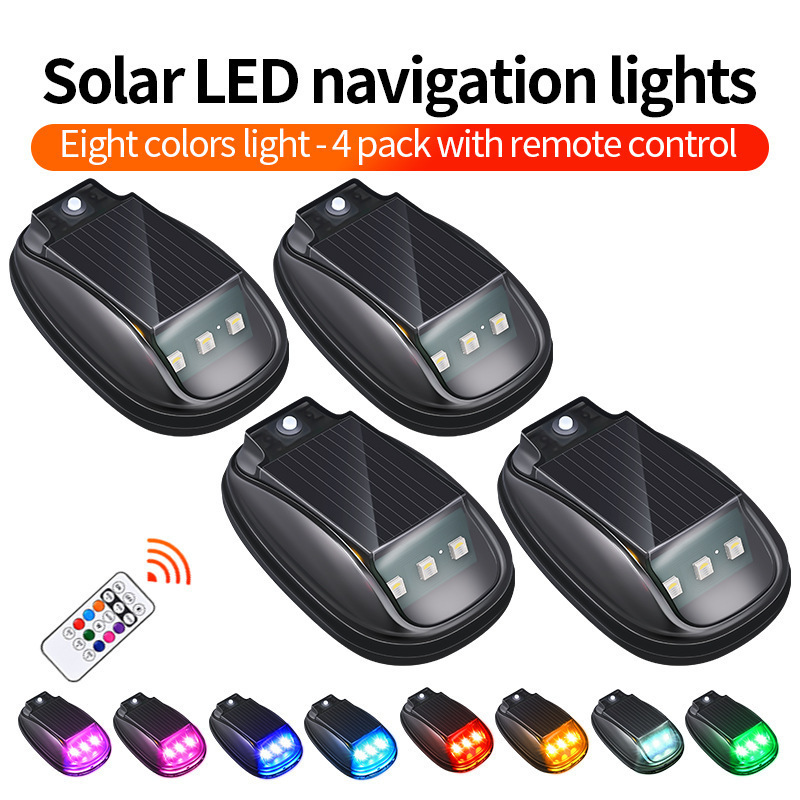 Solar LED navigation lights
