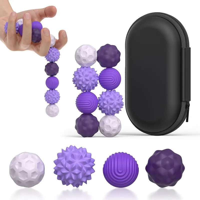 New style set Silicone Ball Set,Fidgeting Relax Toys with ElasticTexture,ViralStress Relief Toy,Fidget Balls Toys, Quietoffice fidget toys,Assorted Colors, Stress Relief backtoschool