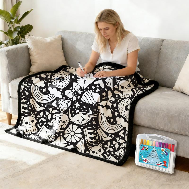 🎨DIY Coloring Blanket🖍️