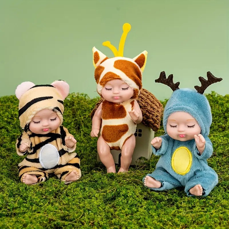 4.3-inch Fairy Princess Doll Set—a lifelike newborn-style doll; an exquisite, stylish toy perfect for playtime and role-playing.