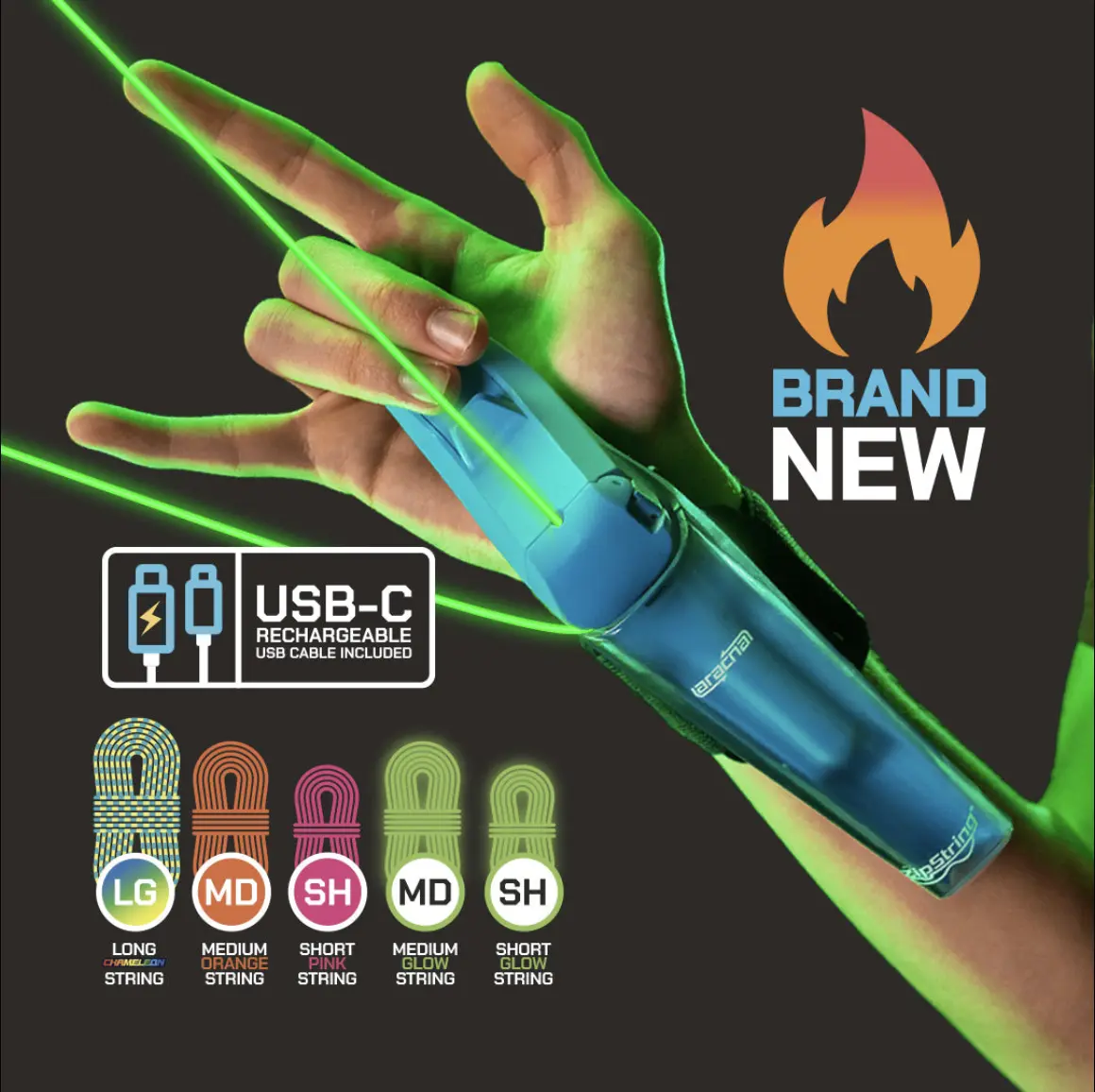 String Launcher Toy - Glow-in-the- Shooter for Kids and Adults