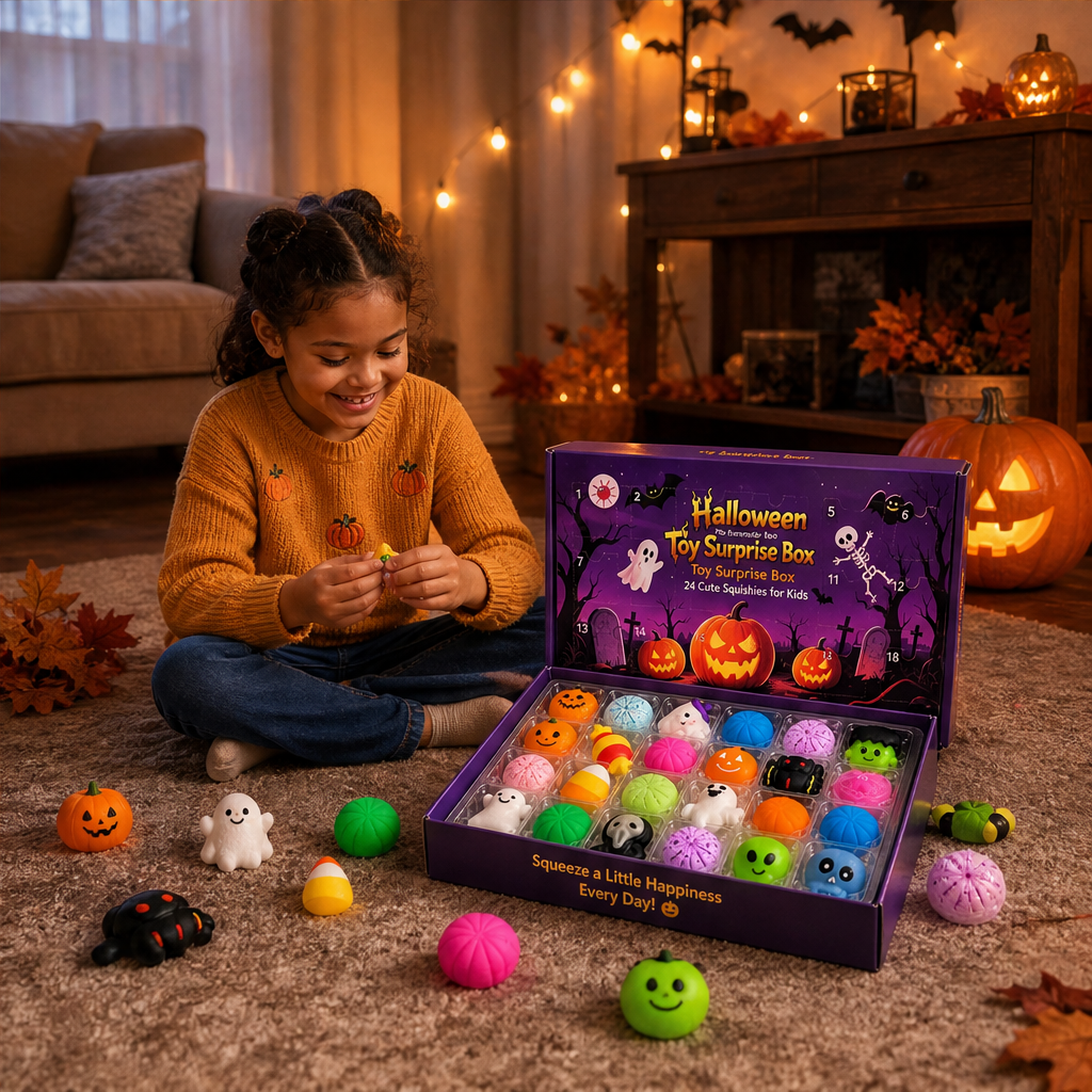 24-Day Halloween Countdown Squishy Surprise Box