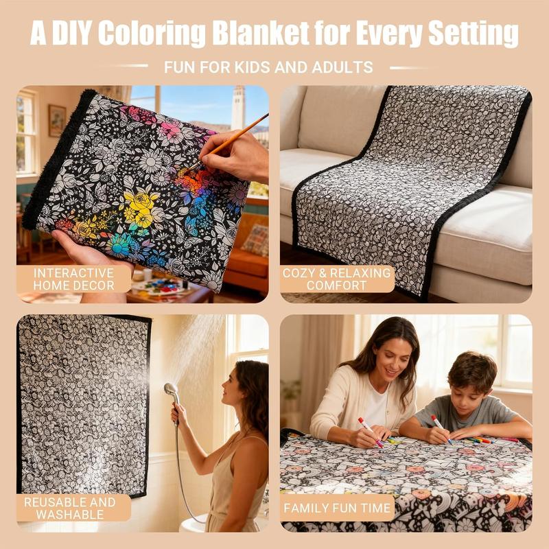 🎨DIY Coloring Blanket🖍️