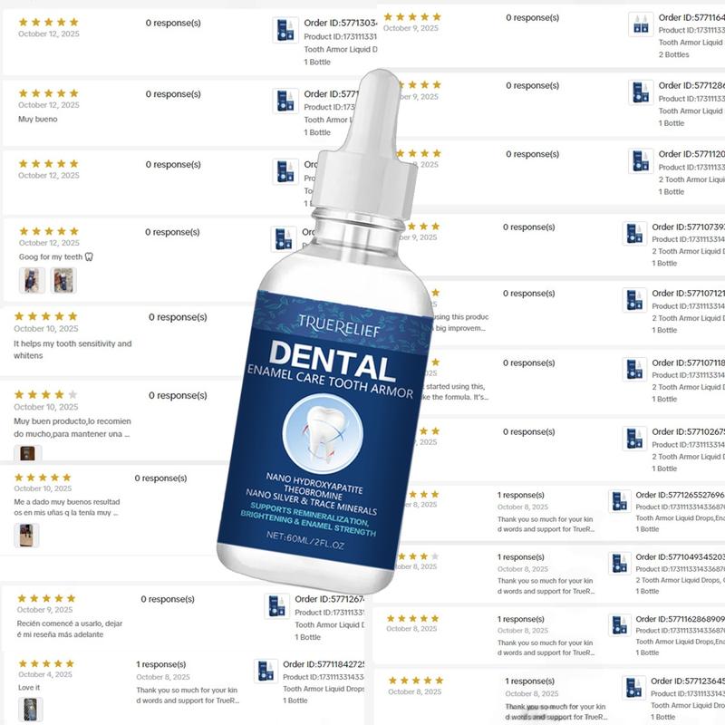 Tooth Armor Liquid, An-ti Cavity and Enamel Protector, Teeth Whitening Solution Daily Oral Care，Brightening Repair Tooth Color Correcter