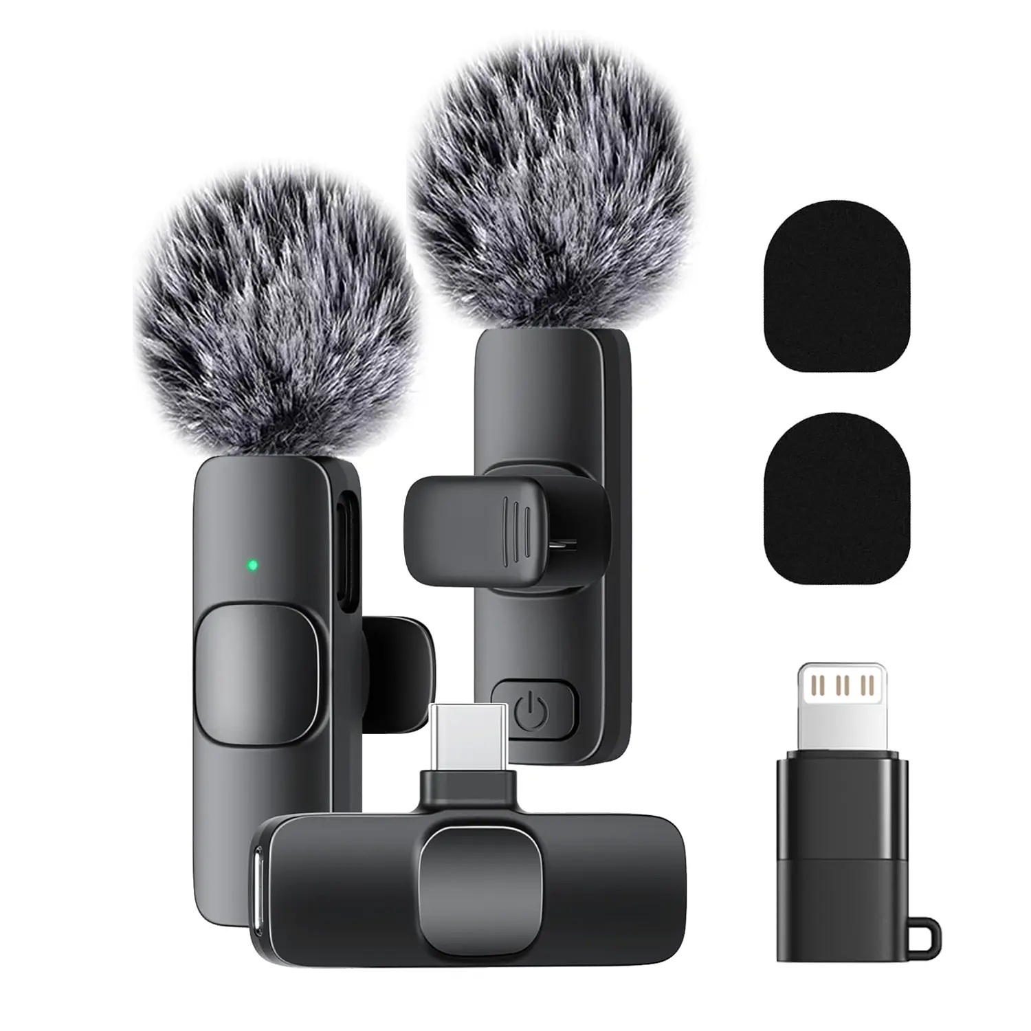 Wireless Mini Lavalier Microphone for iPhone & Android