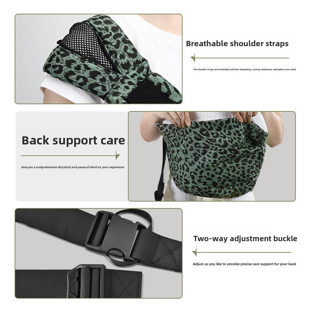 Adjustable Baby Carrier Strap, Upgraded Toddler Harness, Ergonomic Design, Comfortable Infant Wrap, Travel Friendly, Lightweight Ergonomic Carrier, 10-45 Lbs, Leopard Print #GLOBAL PICKS