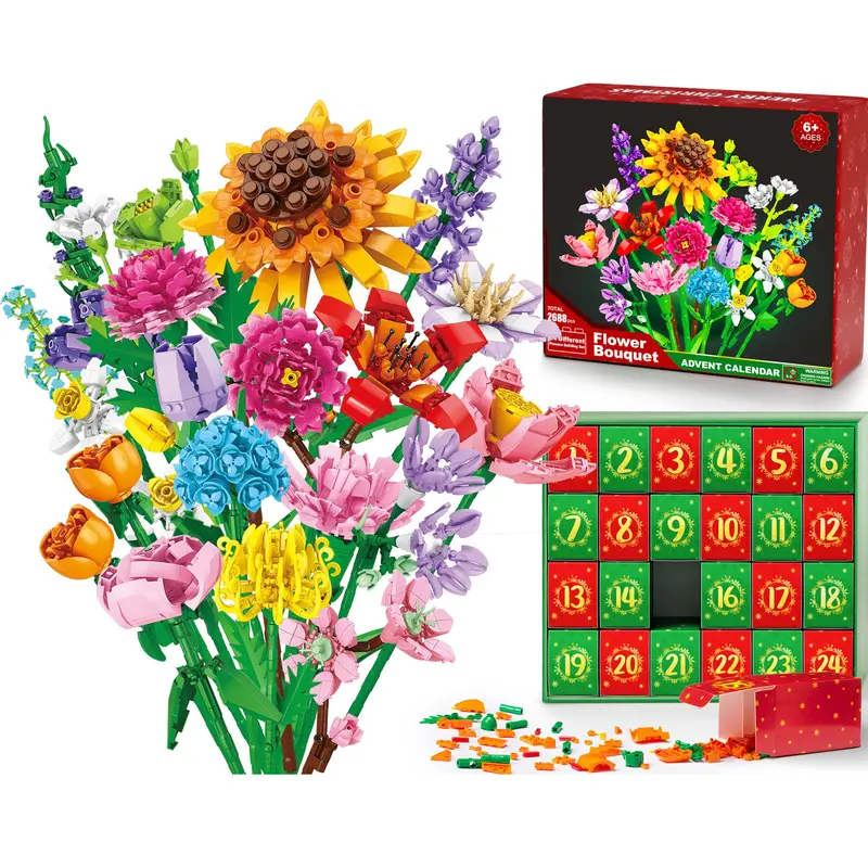 2026 Christmas Advent Calendar, 24 Days Countdown Calendar Gifts Box 3D puzzle Toys Set for Boy Girl Women Men