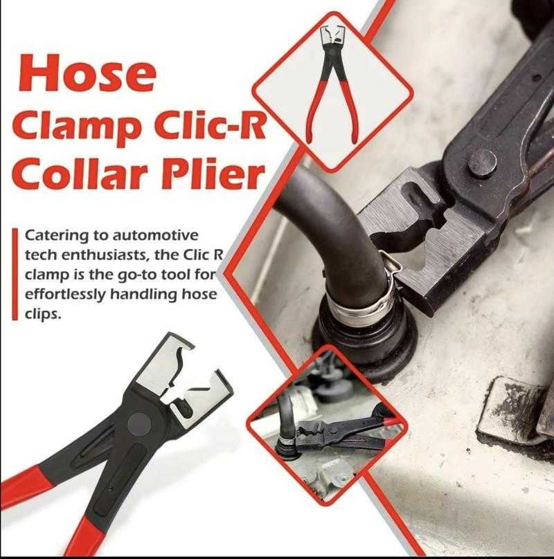 Professional Hose Clamp Kit, Fuel Line Disconnecting & Dismounting Tool Set for Automotive Maintenance, Multifunctional Pipe Clamp for Car Repair, Car Accessories