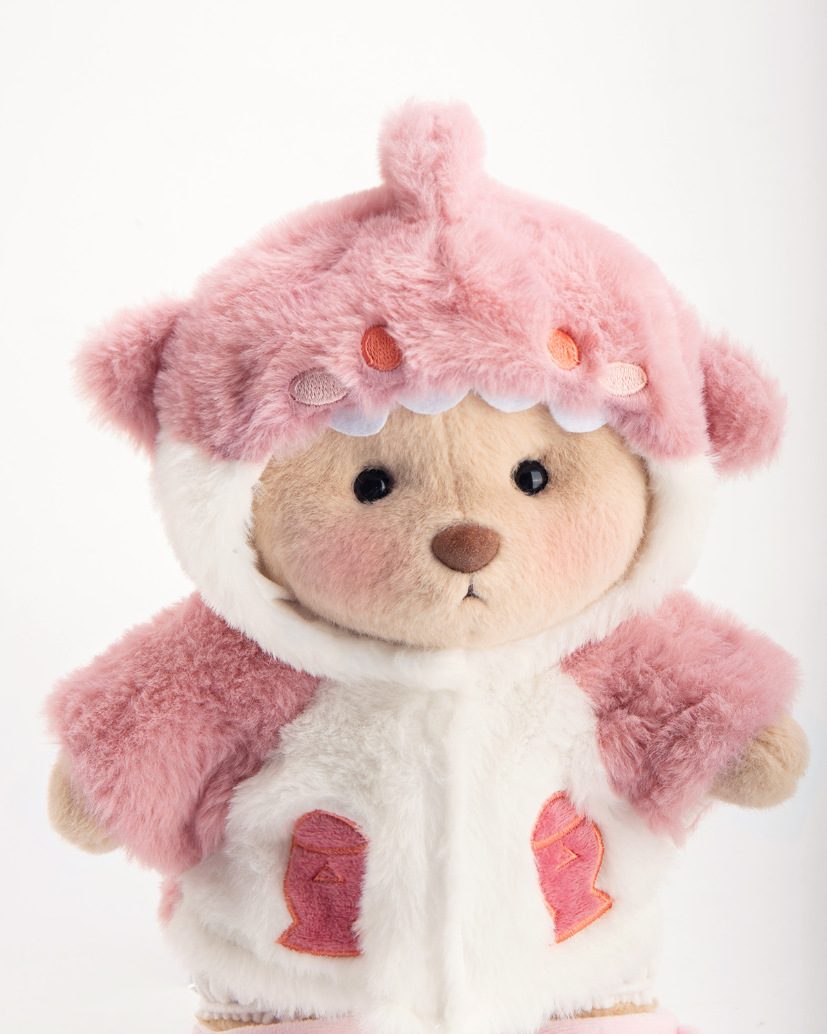 Fluffy Shark Bear | Handmade Jointed Teddy Bear Gift