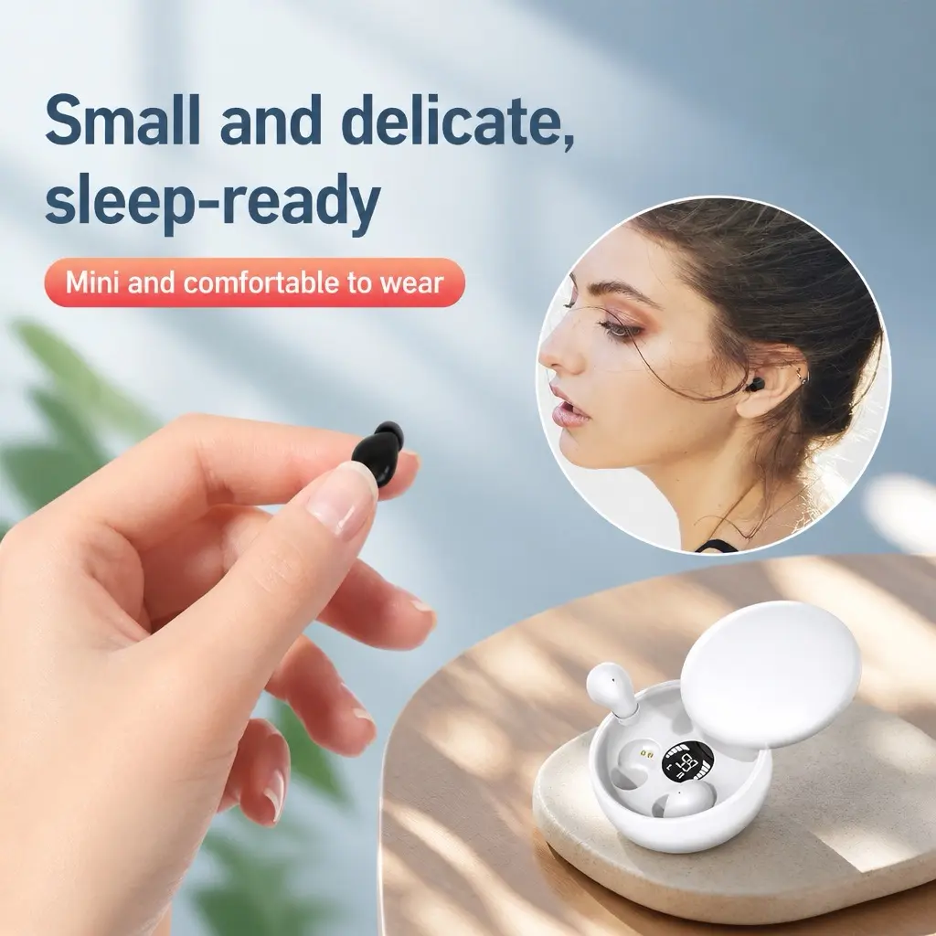 Mini Invisible Headphones Bluetooth 5.4 True Wireless In-Ear Earphones sport Audio Earbud audifonos bluetooth wireless headphones noise cancelling headphones gamingheadset