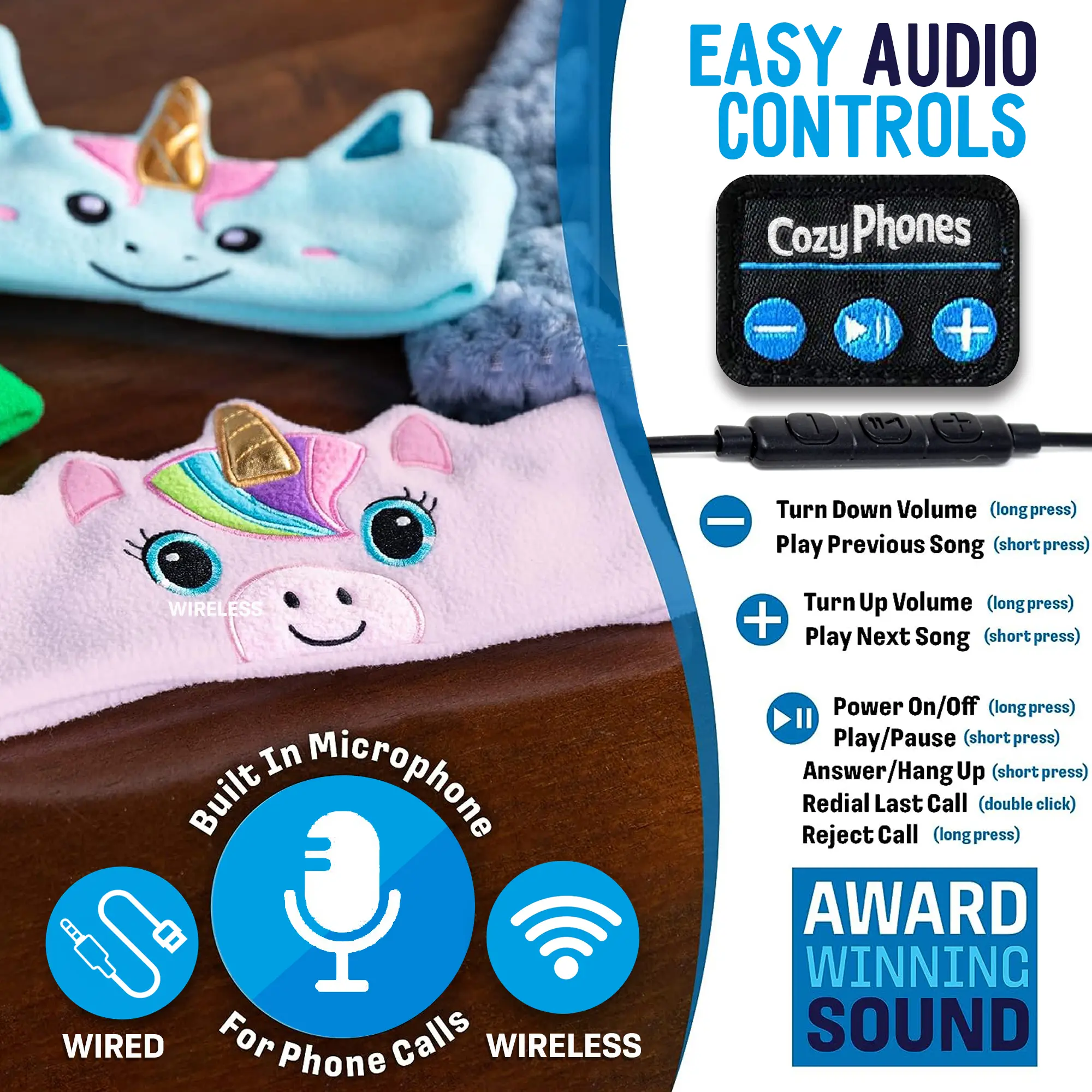 Bluetooth On-Ear Headset for Kids