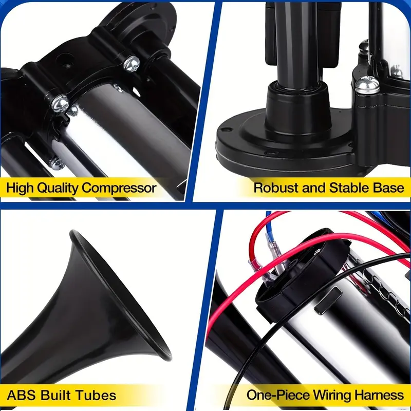2026 Upgraded 12V 130DB Air Horn Kit