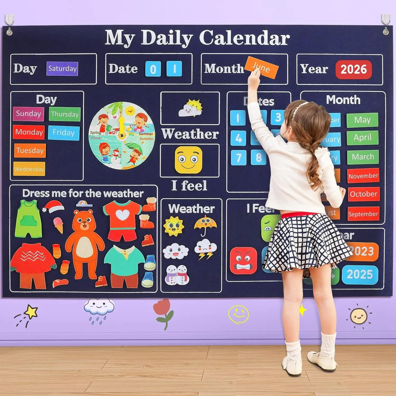 Farm Animal Felt Story Board Set, Sensory Activity Board, 