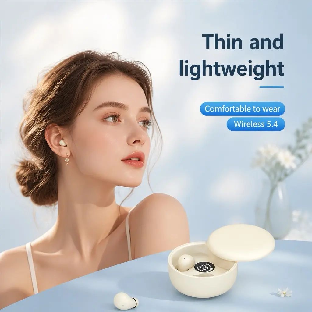 Mini Invisible Headphones Bluetooth 5.4 True Wireless In-Ear Earphones sport Audio Earbud audifonos bluetooth wireless headphones noise cancelling headphones gamingheadset