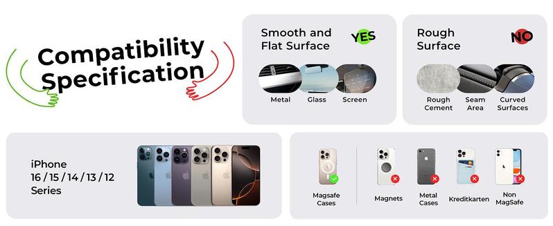 LISEN Suctionpro Phone Holder, 360°Vacuum Car Phone Holder, Suction Phone Mount with One-Step Lock, Retractable, Compact & Stable Design, Car Accessories LISEN Suctionpro Phone Holder, 360°Vacuum Car Phone Holder, Suction Phone Mount with One-Step Lock, Retractable, Compact & Stable Design, Car Accessories