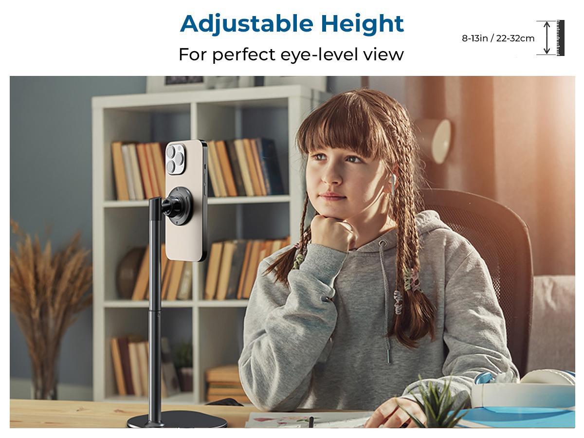 Cooper MagStand - MagSafe Height Adjustable iPhone Holder for Desk, MagSafe Cellphone Mount for iPhone 17/16/15/14/13/12, Strong Magnetic Cell Phone Stand Cooper MagStand - MagSafe Height Adjustable iPhone Holder for Desk, MagSafe Cellphone Mount for iPhone 17/16/15/14/13/12, Strong Magnetic Cell Phone Stand