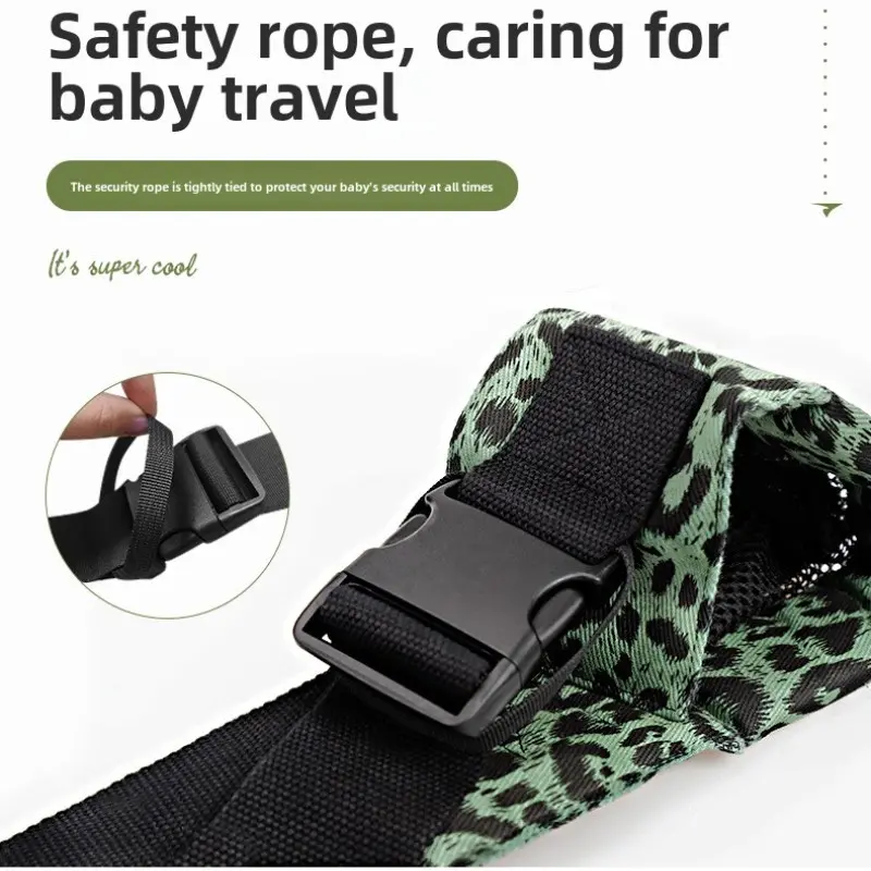 Adjustable Baby Carrier Strap, Upgraded Toddler Harness, Ergonomic Design, Comfortable Infant Wrap, Travel Friendly, Lightweight Ergonomic Carrier, 10-45 Lbs, Leopard Print #GLOBAL PICKS