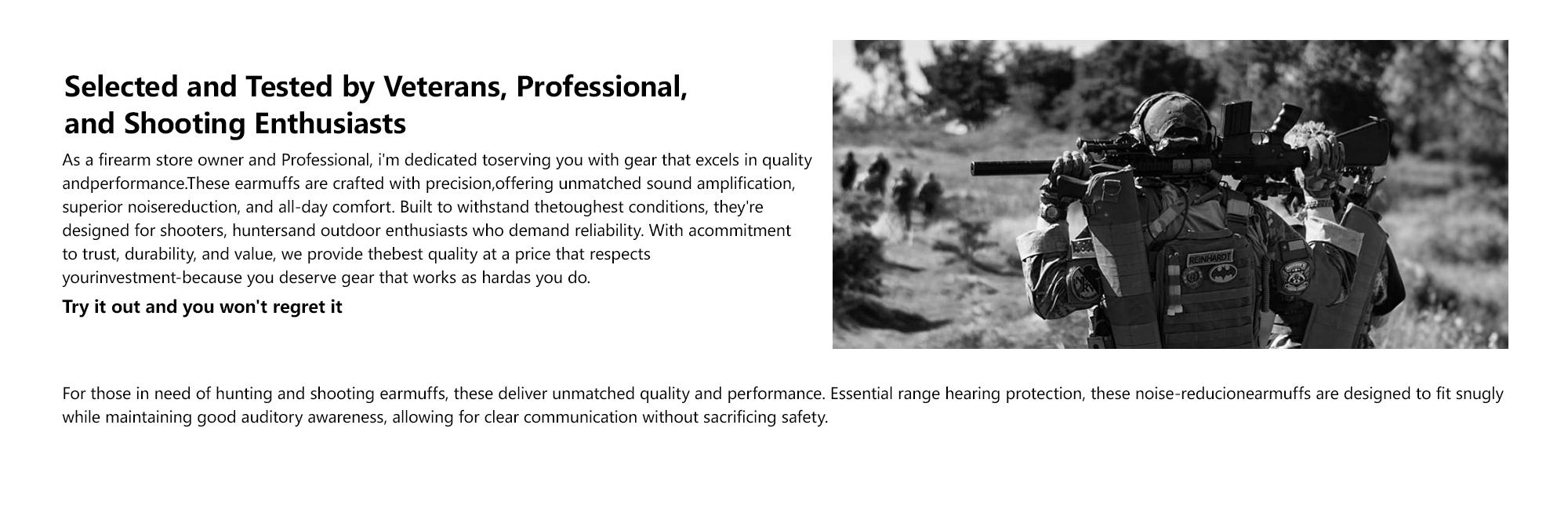 Tactical Noise Reduction Earmuffs, Adjustable Head-Mounted Tactical Accessories with Sound Pickup & HearingProtection for Competition, Hunting, Work,campingessentials,campinggear
