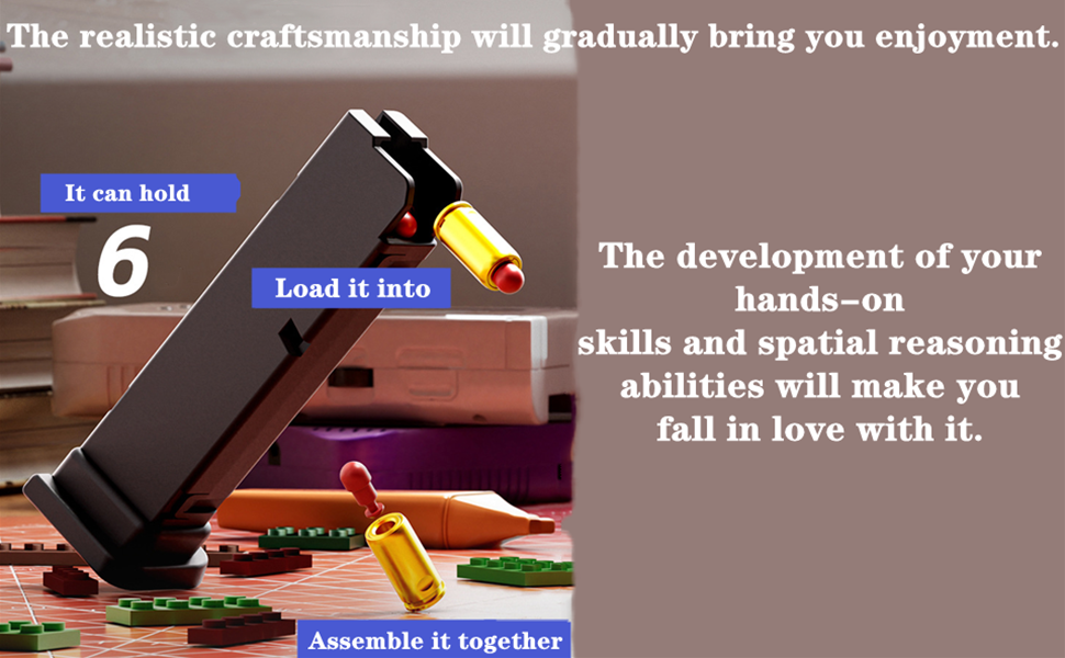 building block toy gun