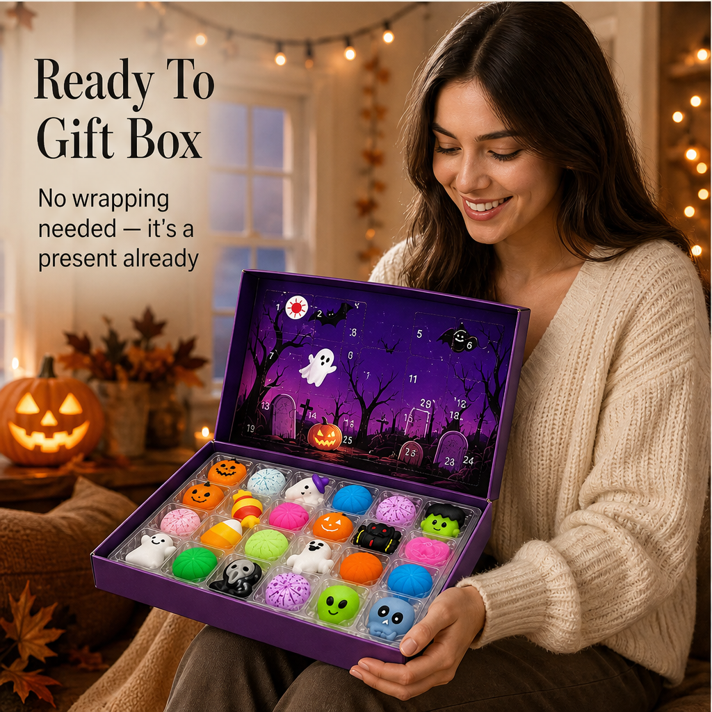 24-Day Halloween Countdown Squishy Surprise Box