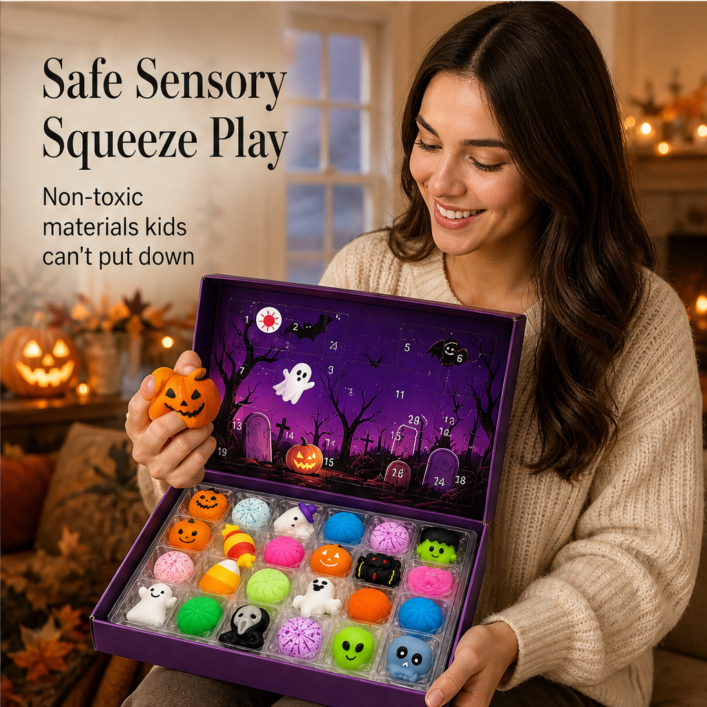 24-Day Halloween Countdown Squishy Surprise Box