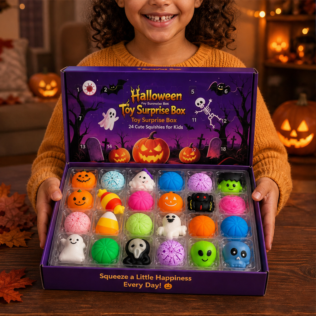 24-Day Halloween Countdown Squishy Surprise Box
