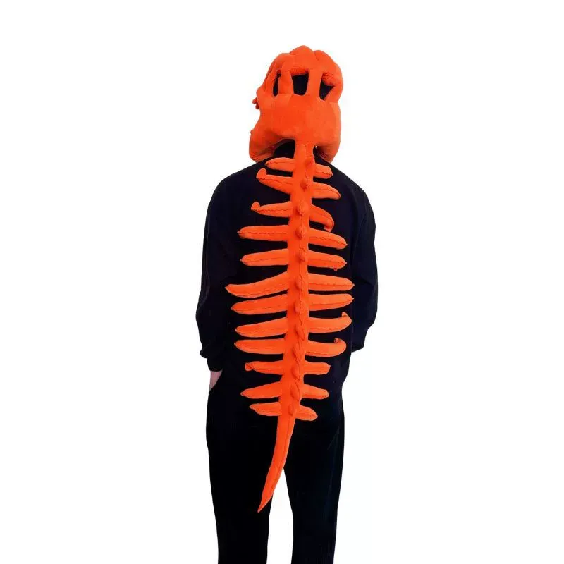 Dinosaur Skeleton Headgear Pillow, 4 Color Options Available, Unisex Cushion, Perfect for Party Cosplay and Sofa Lounging