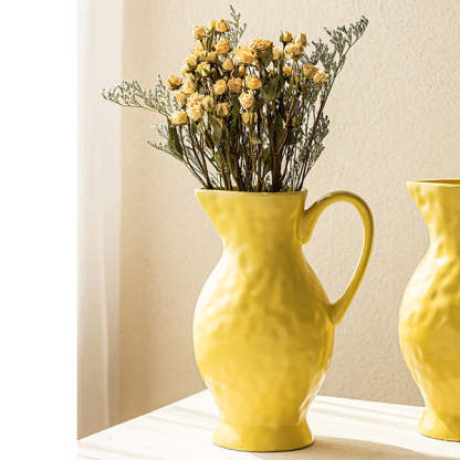 Nordic-Style Textured Ceramic Vase