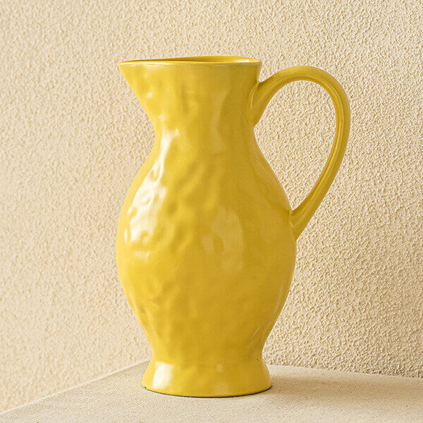 Nordic-Style Textured Ceramic Vase