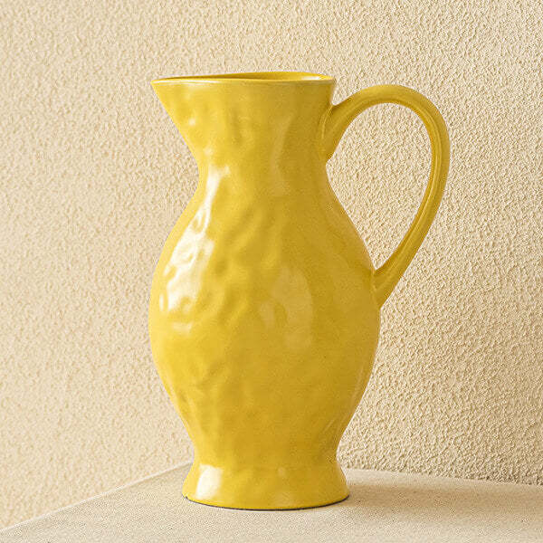 Nordic-Style Textured Ceramic Vase