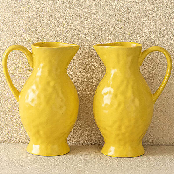 Nordic-Style Textured Ceramic Vase