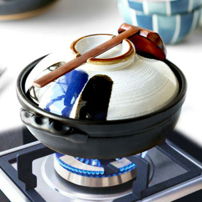 Japanese Hand-Painted Casserole Dishes Pot