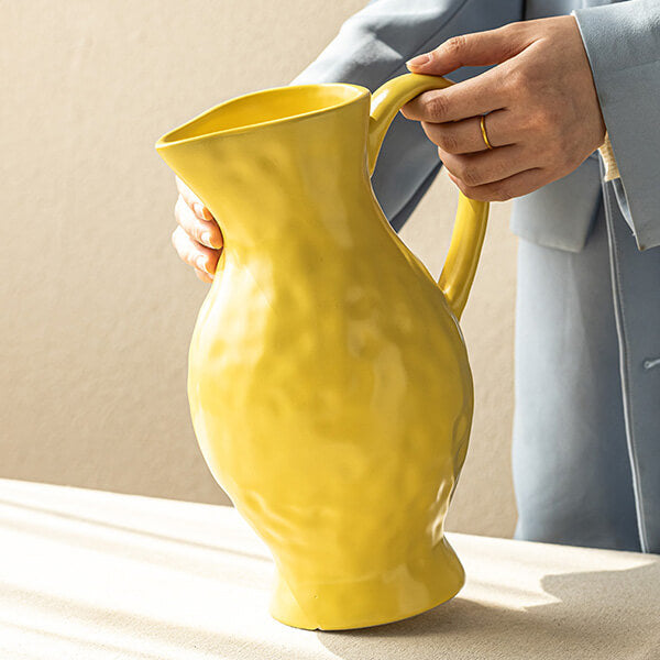 Nordic-Style Textured Ceramic Vase